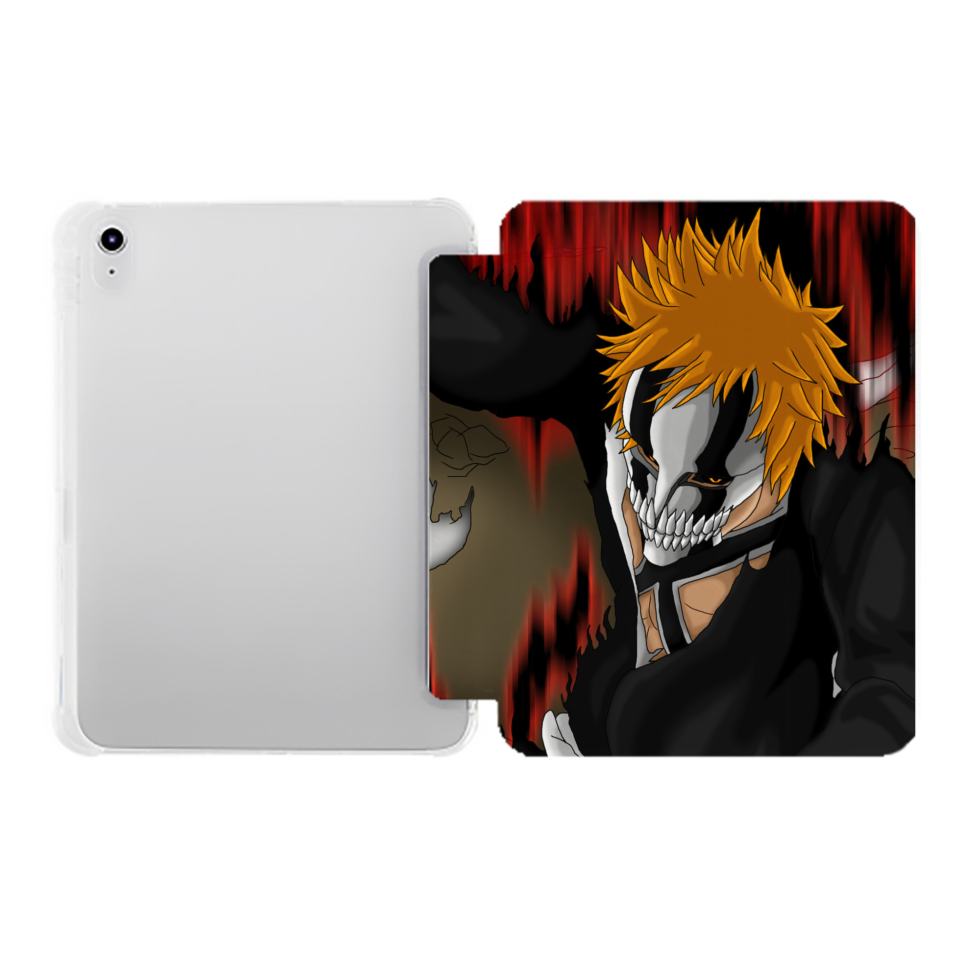 （画像用） ブリーチ BLEACH IPad ケース ペン収納付き 三つ折りスタンド PUレザー×シリコン 対応機種9.5/10.5/10.9インチ